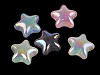 Plastic Beads with AB Effect, Star Ø23 mm