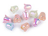Plastic Beads with AB Effect Tulip / Bell / Skirt 15x16 mm