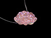 Perline in plastica, con effetto AB, motivo: fiore, dimensioni: Ø 17 mm