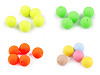 Perline in plastica opaca, superficie gommata, dimensioni: Ø 16 mm