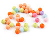 Matte Plastic Beads, rubberized surface Ø10 mm
