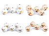 Wooden beads with a snowman face Ø20 mm