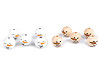 Wooden beads with a snowman face Ø20 mm