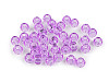 Perles fantaisie en plastique, 9 x 6 mm