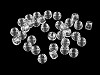 Perles fantaisie en plastique, 9 x 6 mm