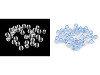 Πλαστικές χάντρες για γούρια 9 x 6 mm