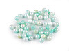 Plastic beads with mermaid effect Ø8 mm