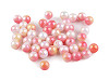 Plastic beads with mermaid effect Ø10 mm