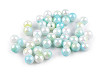 Plastic beads with mermaid effect Ø10 mm