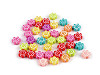 Plastic flower beads Ø11 mm