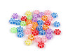 Plastic flower beads Ø11 mm