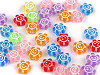 Plastic flower beads Ø11 mm