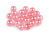 Plastic beads with AB effect Ø10 mm