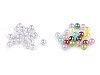 Perline in plastica, con effetto AB, dimensioni: Ø 10 mm