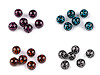 Plastic beads, leopard pattern Ø16 mm