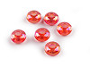 Plastic charm beads Ø13 mm with AB effect