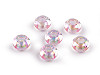 Plastic charm beads Ø13 mm with AB effect