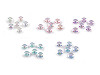 Plastic charm beads Ø13 mm with AB effect