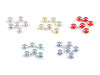 Plastic charm beads Ø13 mm with AB effect