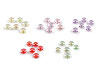 Plastic charm beads Ø13 mm with AB effect