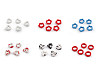 Perles en porcelaine/Composants pour fabrication d’ornements et de pendentifs