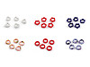 Perles en porcelaine/Composants pour fabrication d’ornements et de pendentifs