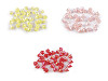 Plastične perle za zvono / suknjica s AB efektom 9 x 11 mm