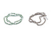 Glass beads, flat, triangle, 3 mm, on a wire