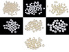 Mărgele decorative din plastic Ø6; 8; 10; 12 mm