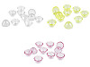 Mărgele de plastic flori, mari, 13x22 mm