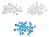 Fire-polished glass beads 12 mm with AB effect