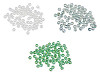 Fire-polished glass beads 8 mm with AB effect