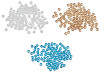 Fire-polished glass beads 6 mm with AB effect