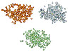 Sklenené koráliky brúsené ohňovky 6 mm s AB efektom