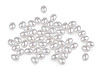 Plastové voskové korálky / perly oliva 6x8 mm