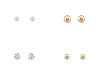 Jablonec Jewelery - Earrings with rhinestone