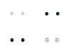 Jablonec Jewelery - Earrings with rhinestone
