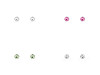 Jablonec Jewelery - Earrings with rhinestone