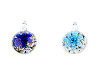 Pendentif Fleur en verre, Ø 31 mm