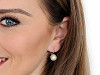Boucles d’oreilles avec perle, bijouterie de Jablonec