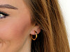 Stainless Steel Huggie Hinged Hoop Earrings