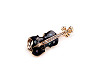  Music Note Crystal Rhinestone Brooch