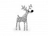 Reindeer Brooch with Rhinestones