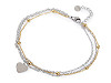 Stainless Steel Ankle Bracelet with Charm Pendant