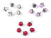 Bead Button with Cap / Faux Pearl Charm Ø9 mm
