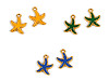 Ciondolo, motivo: stella marina, dimensioni: 13 x 17 mm