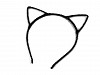 Diadema con orejas de gato peludas