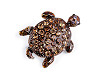 Brosche mit geschliffenen Steinchen Schildkröte