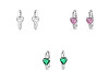 Boucles d’oreilles en acier inoxydable avec strass