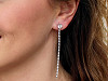Stainless Steel Rhinestone Earrings
